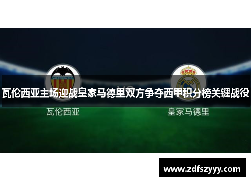 瓦伦西亚主场迎战皇家马德里双方争夺西甲积分榜关键战役